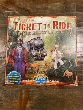 Ticket to Ride: The Heart of Africa Board Game - Days of Wonder - Red/Green